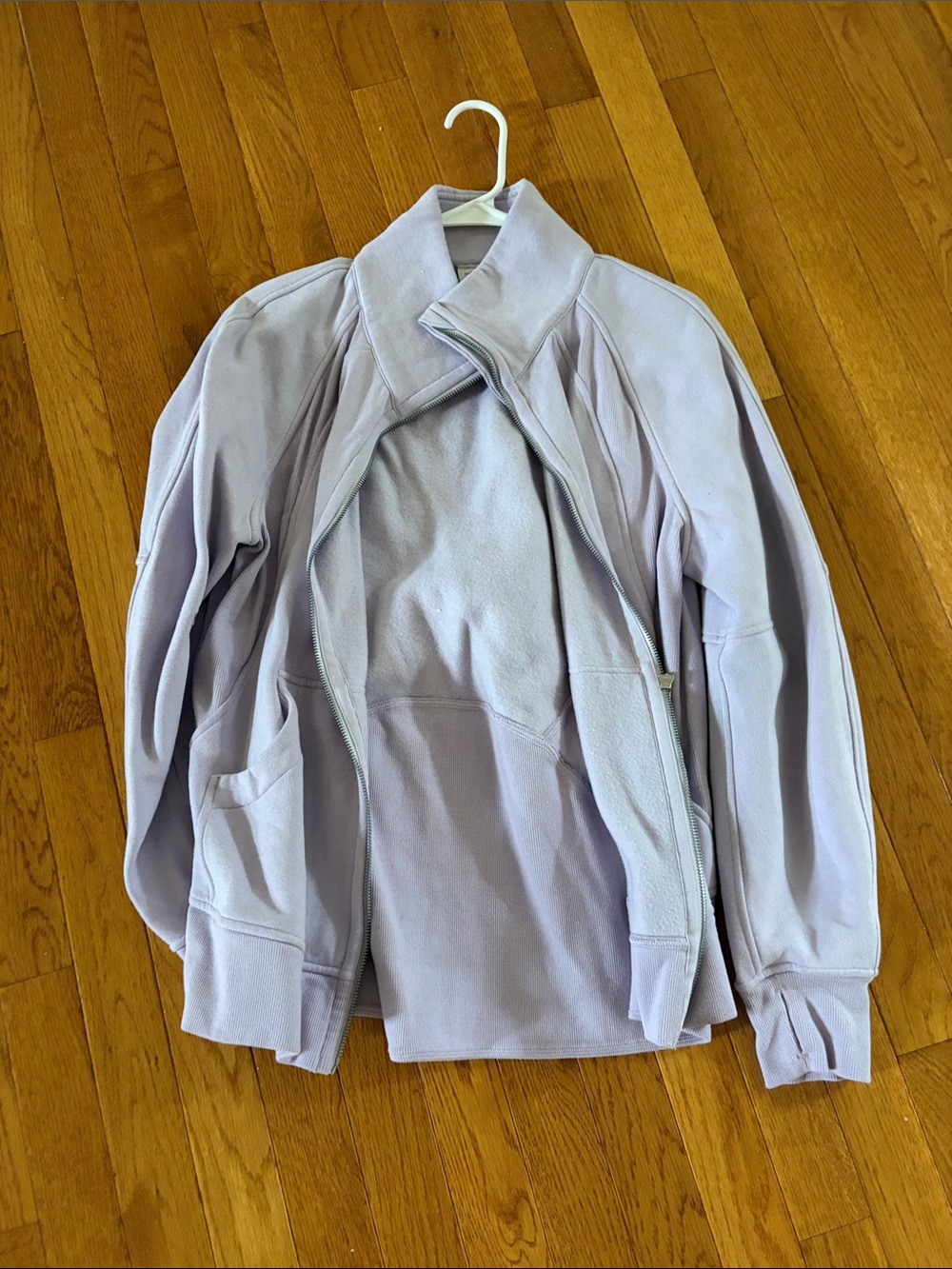 lululemon athletica Light Lavender Zip Bomber Jacket